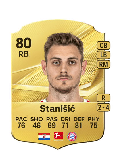 Josip Stanišić, 80 RV