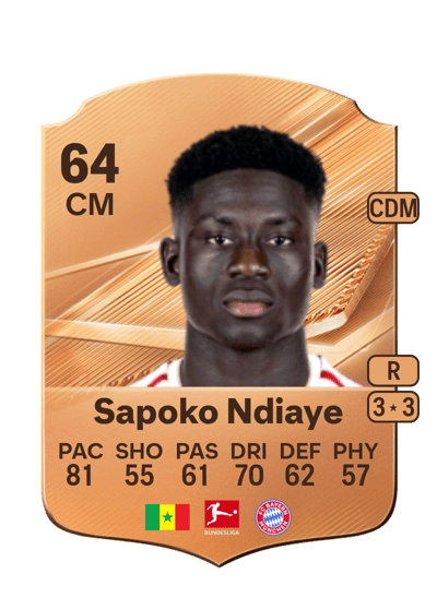 Bara Sapoko Ndiaye, 64 ZM