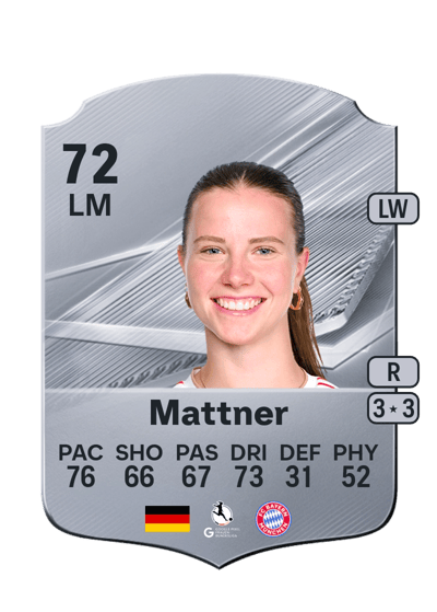 Sarah Mattner, 72 LM